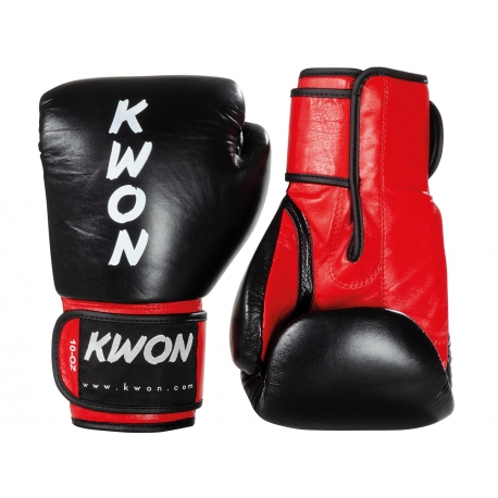 Boxovací rukavice KWON KO Champ černo-červené