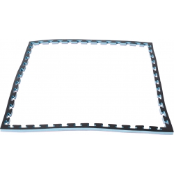 Hrany pro oboustranné tatami KWON černá / červená 2,5 cm